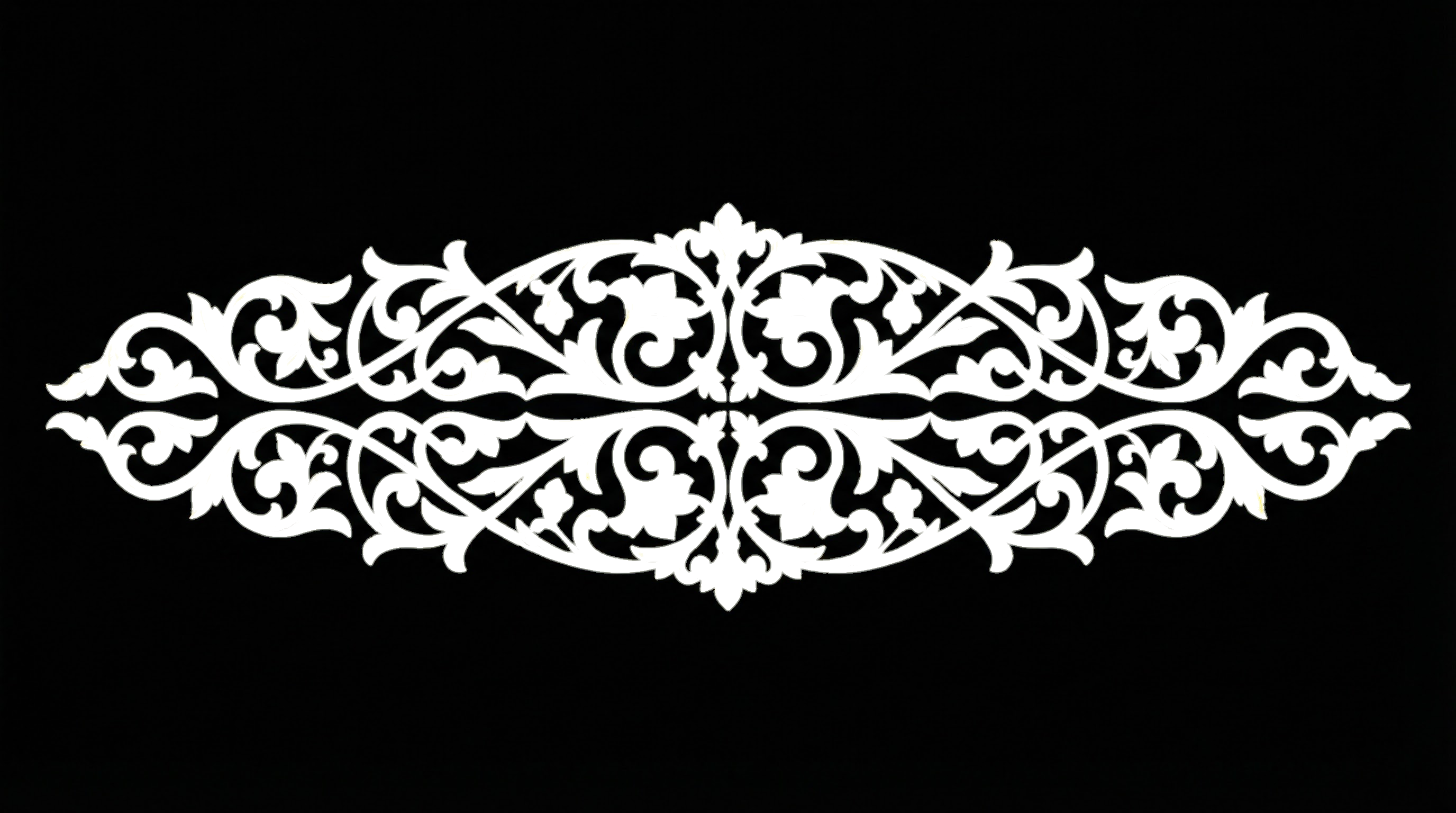 Decorative gold ornamental divider