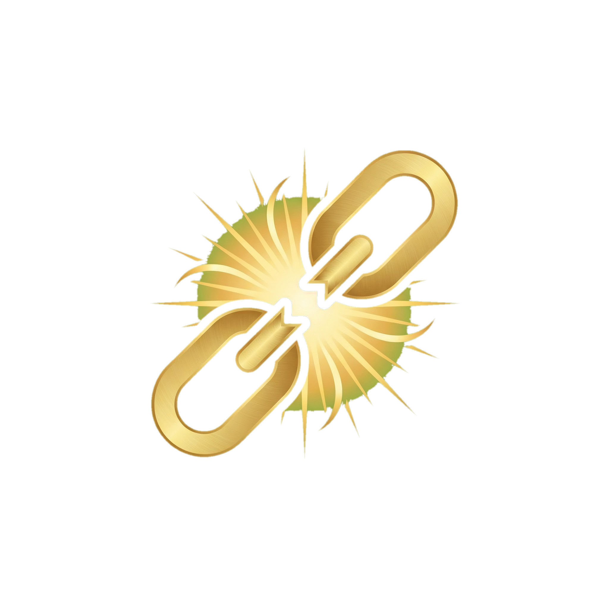 Golden chain reconnecting icon representing break-up reversal spells