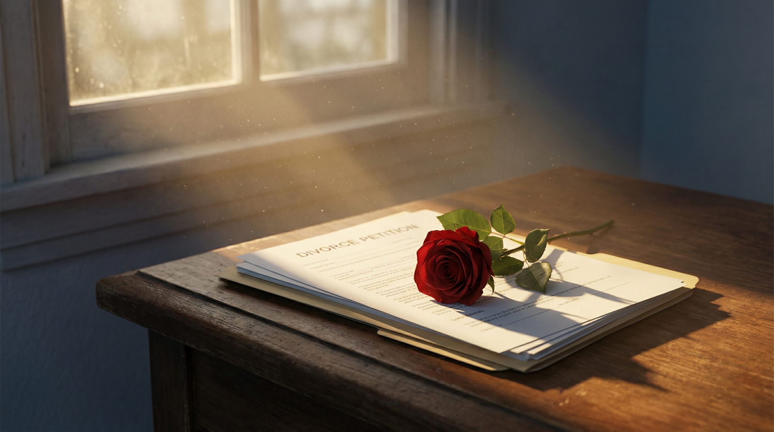 Divorce papers with hope of reconciliation through divorce prevention spells