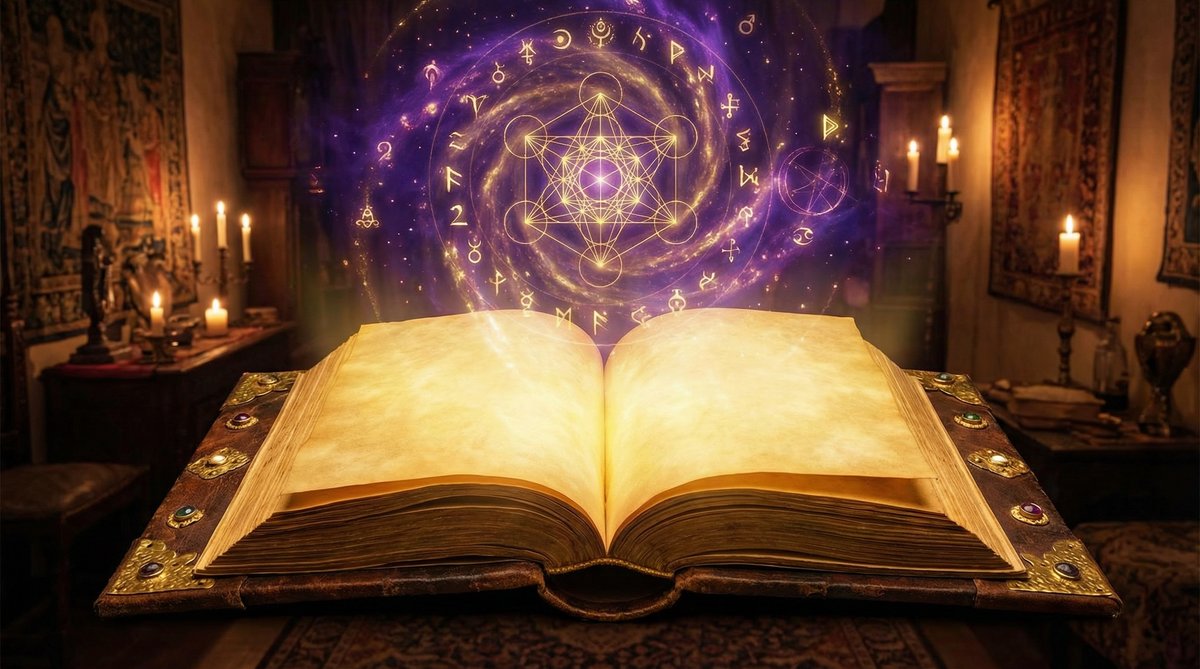 An ancient book of love spells with glowing pages reveals the truth about their effectiveness and real results.