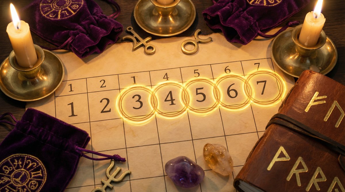 A love spell's timeline can vary; this mystical calendar with circled days highlights the manifestation period.