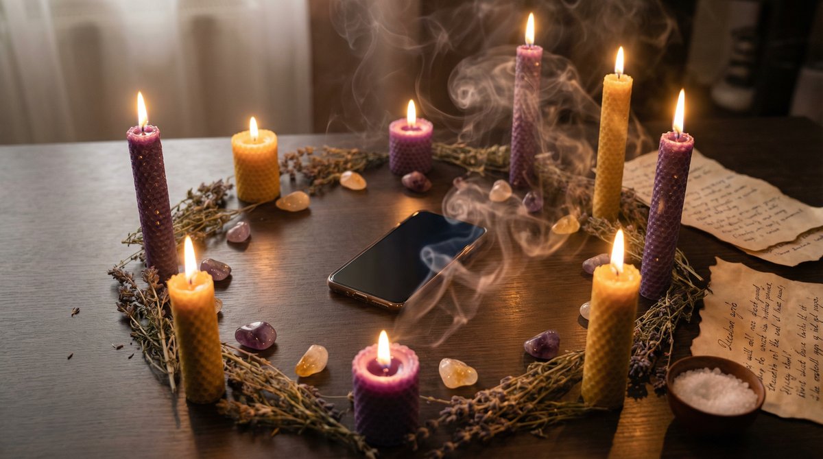 A spiritual ritual to dissolve digital blocks and reopen communication with your ex.