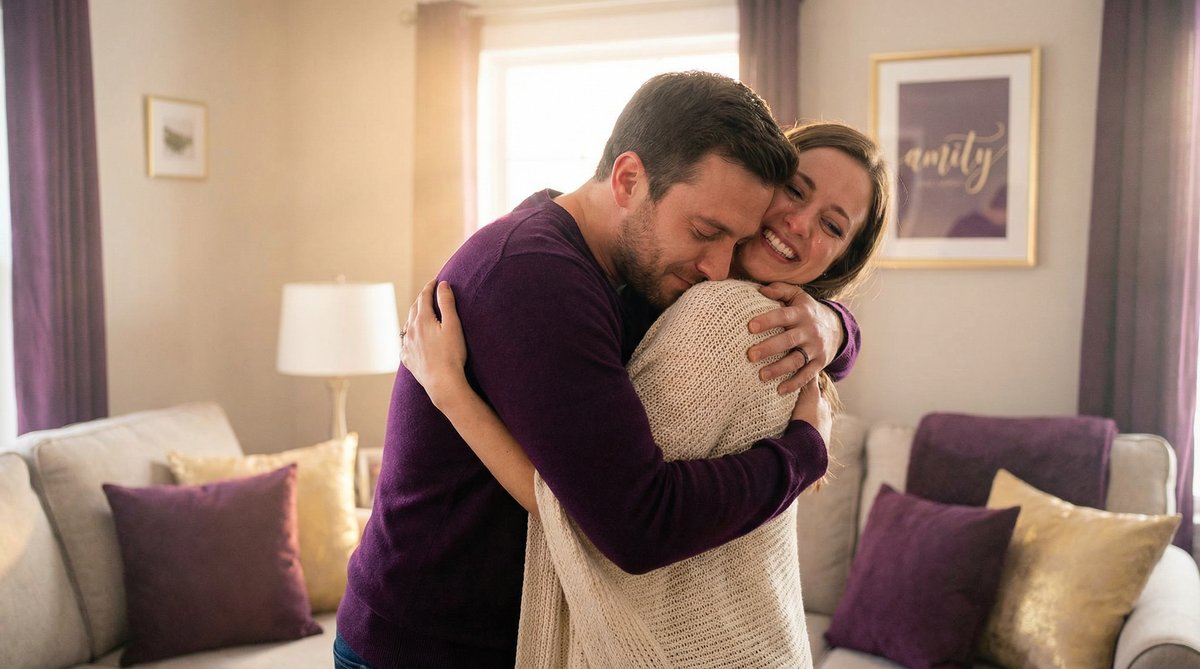 A heartwarming reconciliation - getting back together with your ex after they moved on.