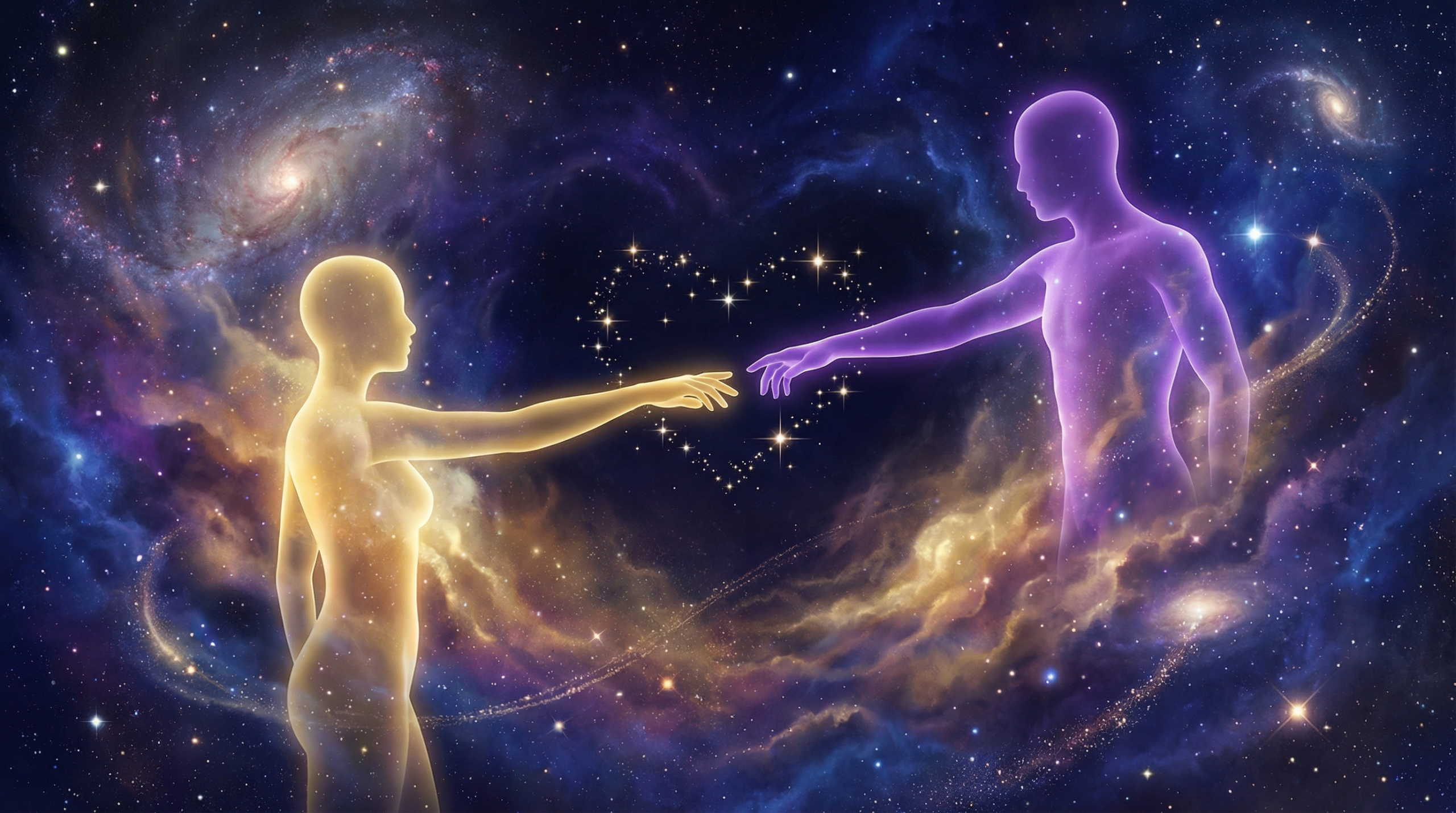 Stars aligned representing soulmate connection spells and destiny