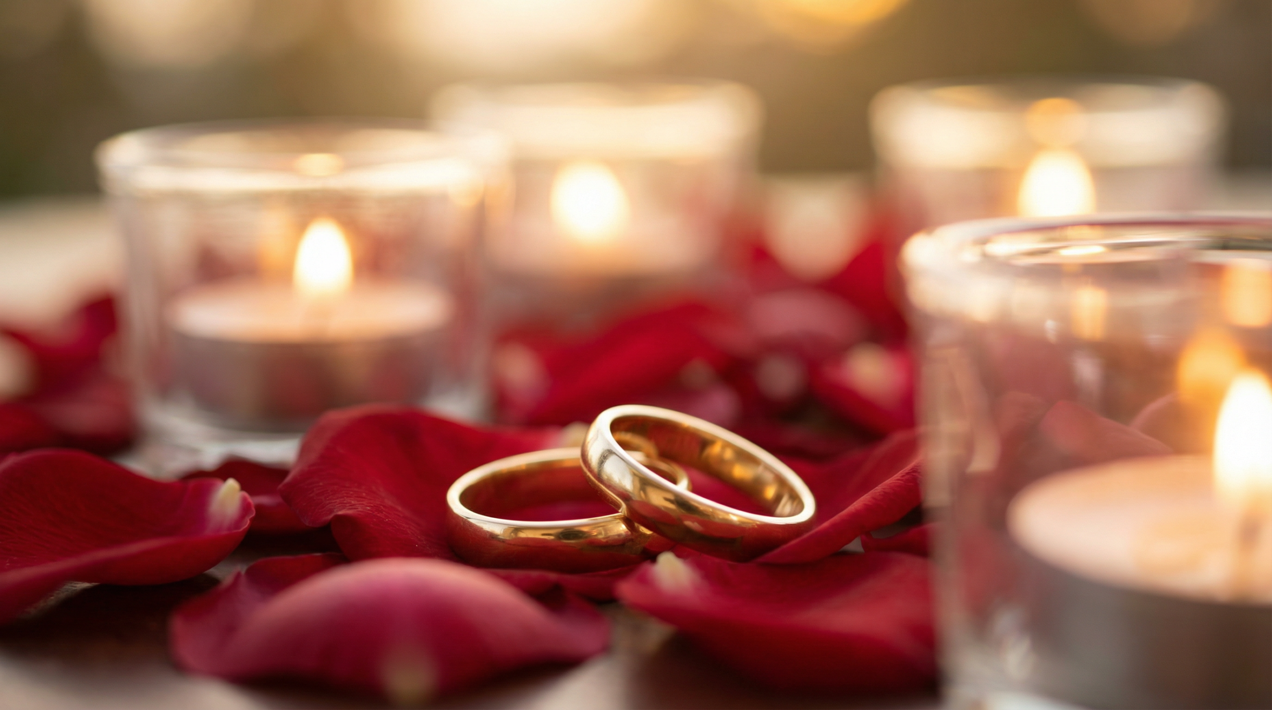 Golden wedding rings representing marriage reconciliation love spells